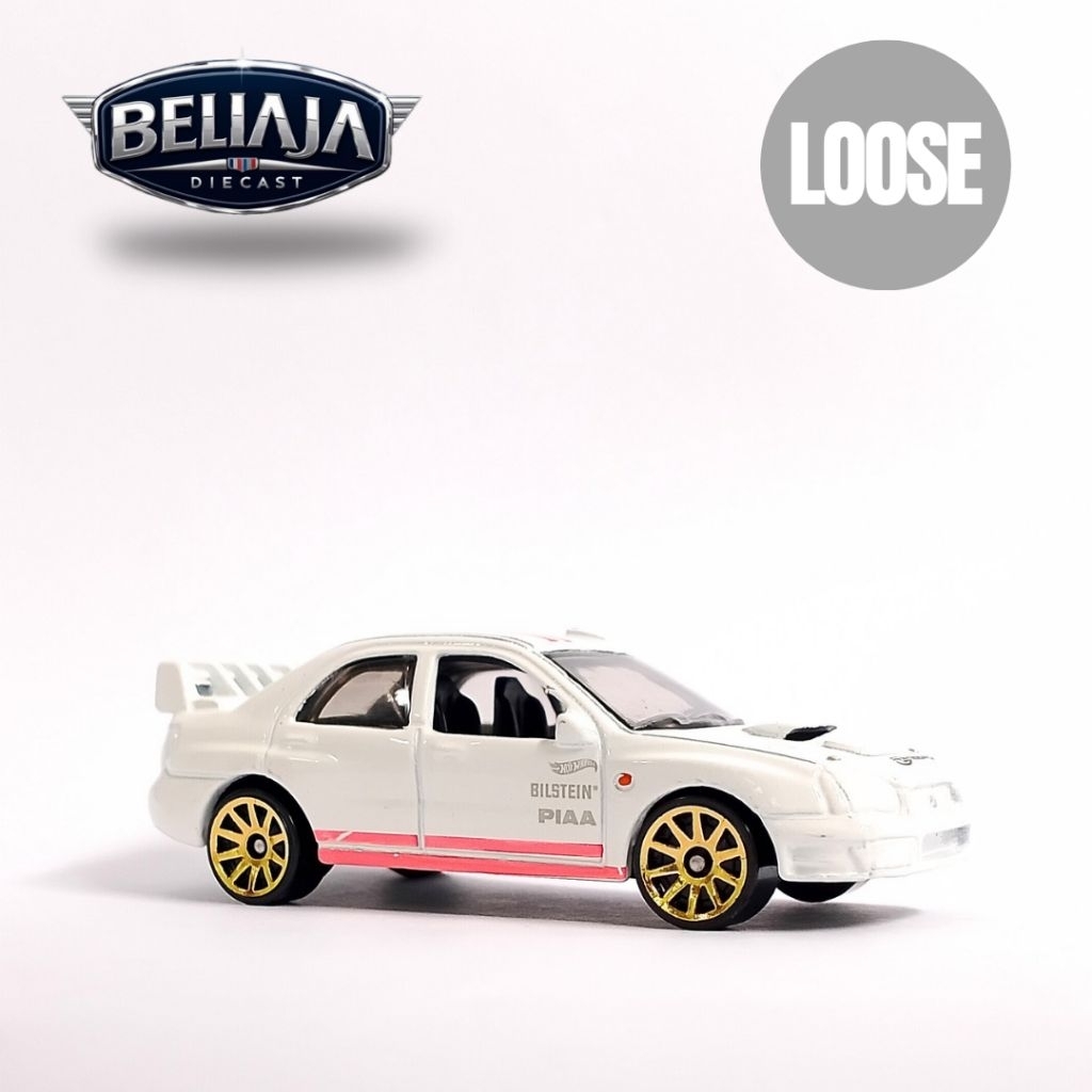 HOT WHEELS SUBARU IMPRESA WHITE JDM PACK LOOSE