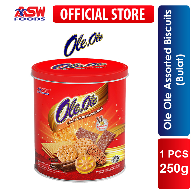 ASW Foods OLE OLE Assorted Biscuit Kaleng 250 Gram