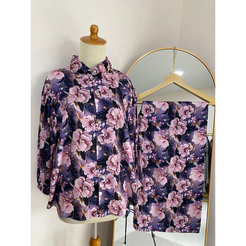 NESTUFF ONE SET AURELIE PIYAMA RAYON ONE SET RAYON PAJAMAS RAYON GROSIR DASTER RAYON JEMBER