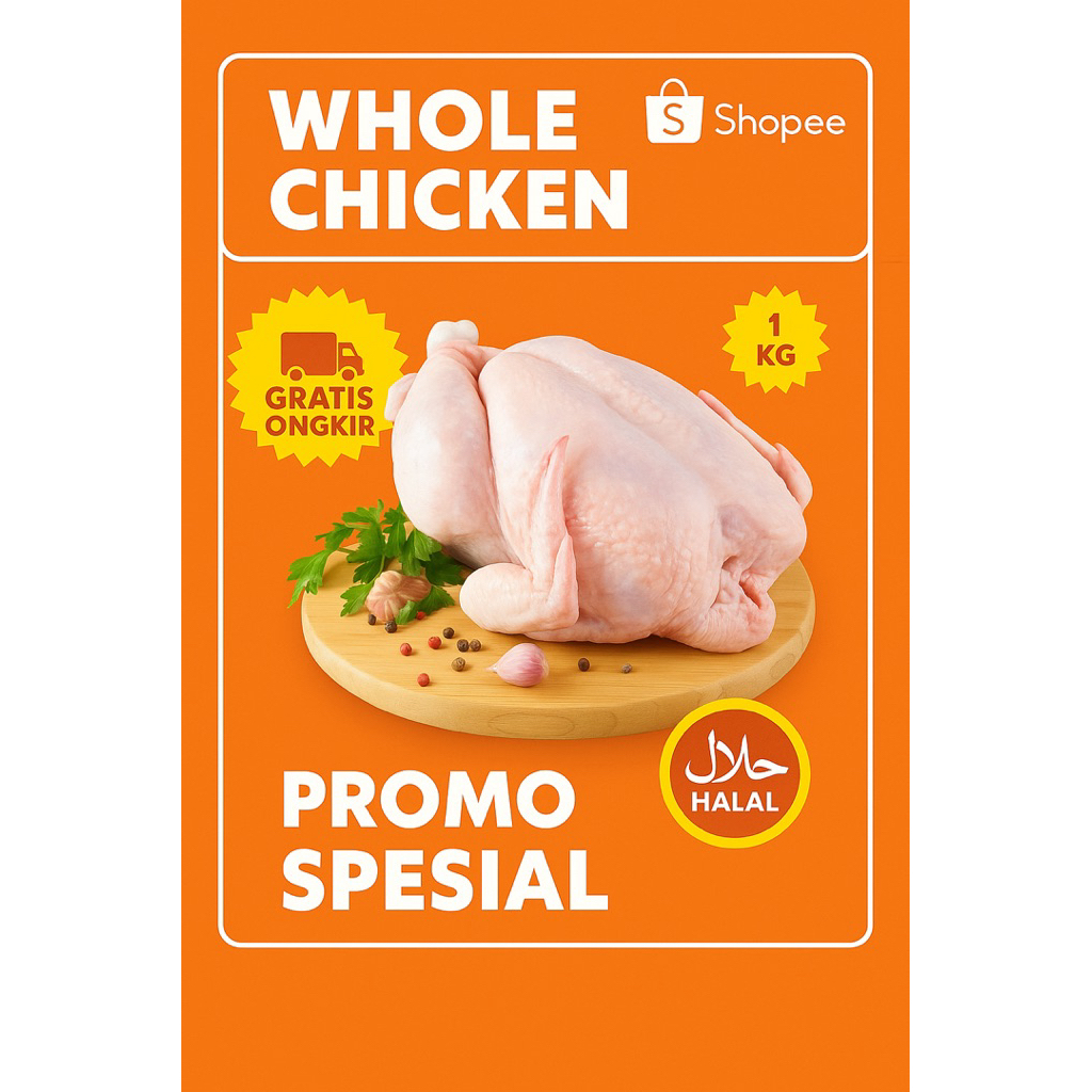 Ayam Karkas broiler Size 700 - 1000gr Ayam Potong