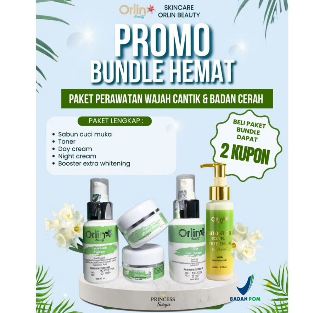 Paket Bundling Skincare paket flek & HB Orlin Beauty