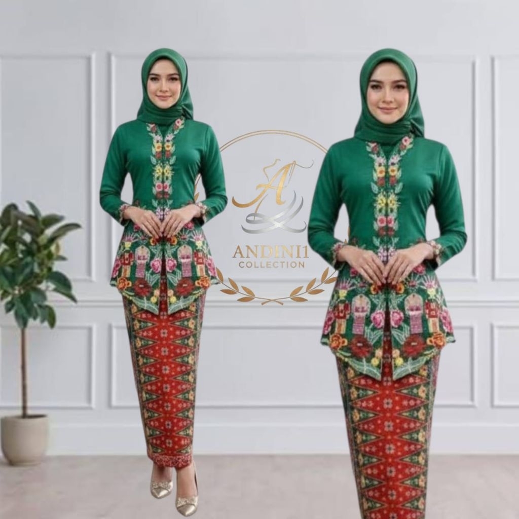 Set Kebaya Encim Ld 140 Kebaya Encim Modern Bahan Katun Toyobo