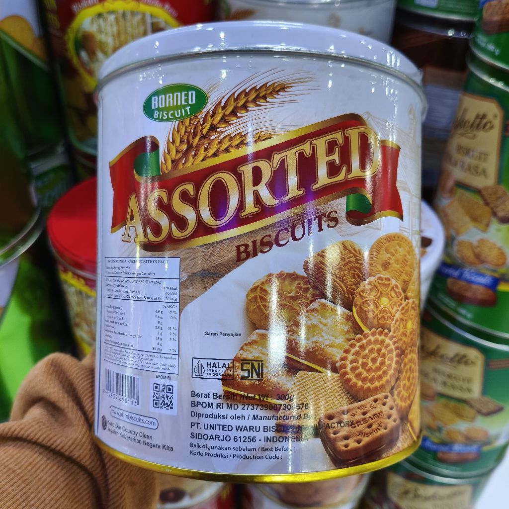 Borneo Assorted Biscuits. Biskuit Aneka Rasa