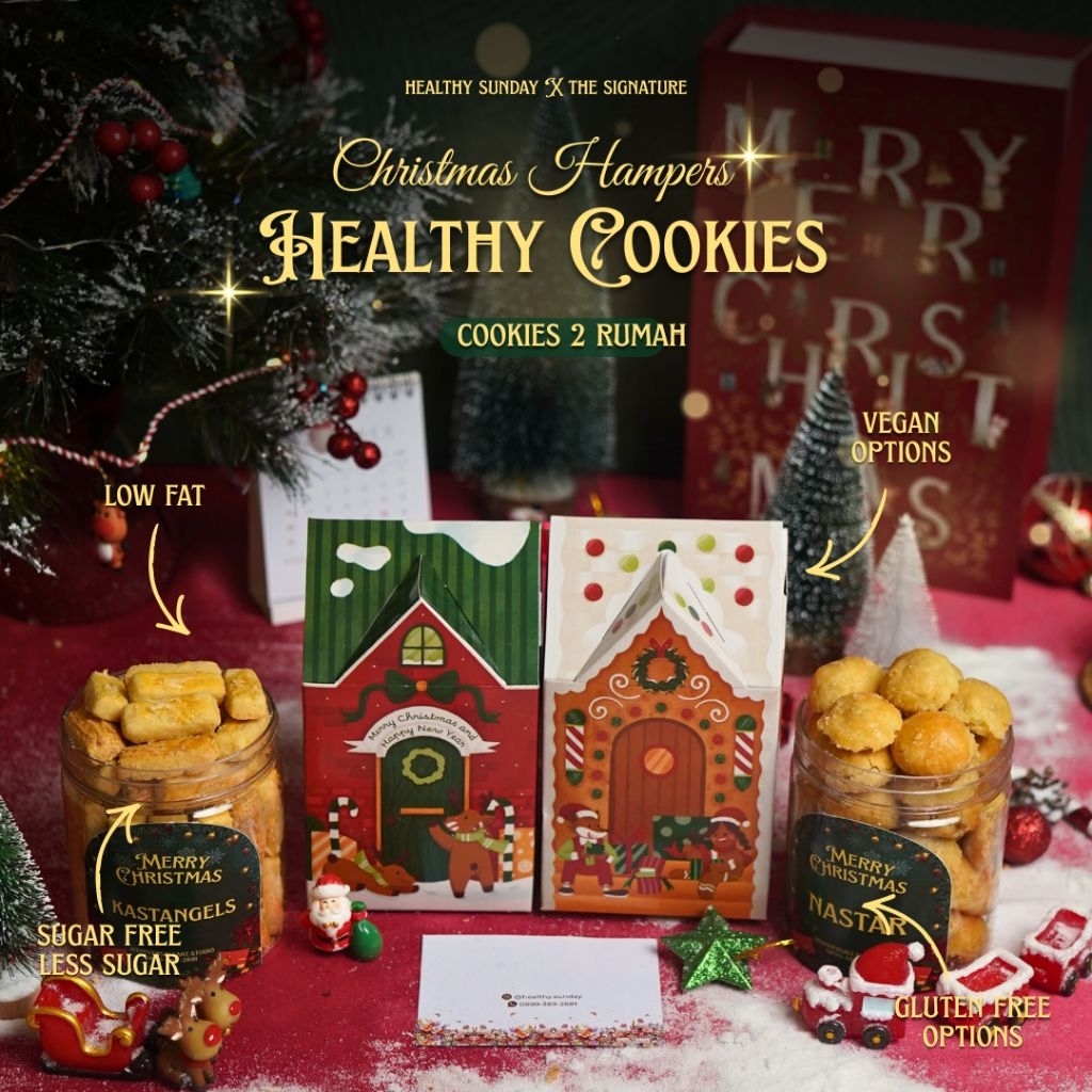 [READY STOCK] Bandung, Jakarta, Tangerang, Surabaya - Healthy Hampers Cookies 2 Rumah