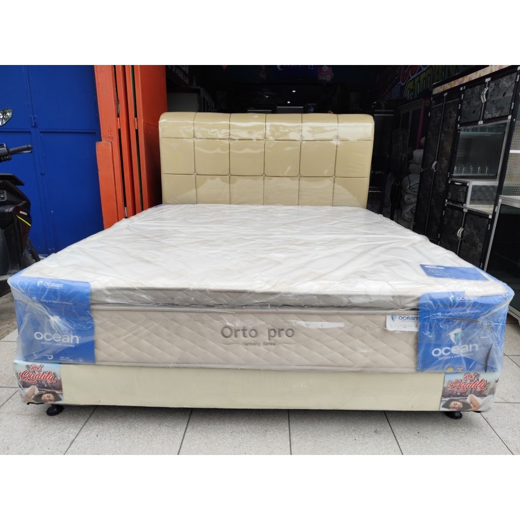 Springbed Ocean Type Orto Pro Orthopedic Tebal 32 CM Garansi 15 Tahun Busa dan Per - Golden Mebel