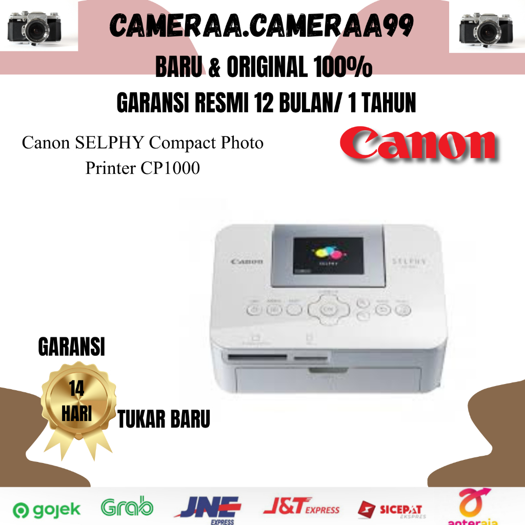 Canon SELPHY CP1000 Compact Photo Printer – Printer Foto Portable