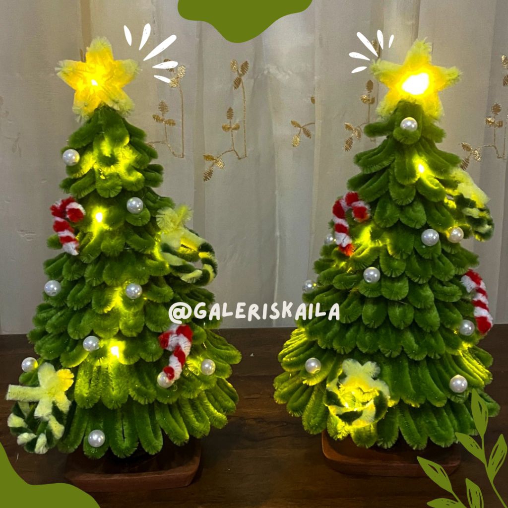 Pohon Natal Mini | Pohon Cemara Mini | Dekorasi Natal | Pohon Natal Meja | Miniatur Pohon Natal
