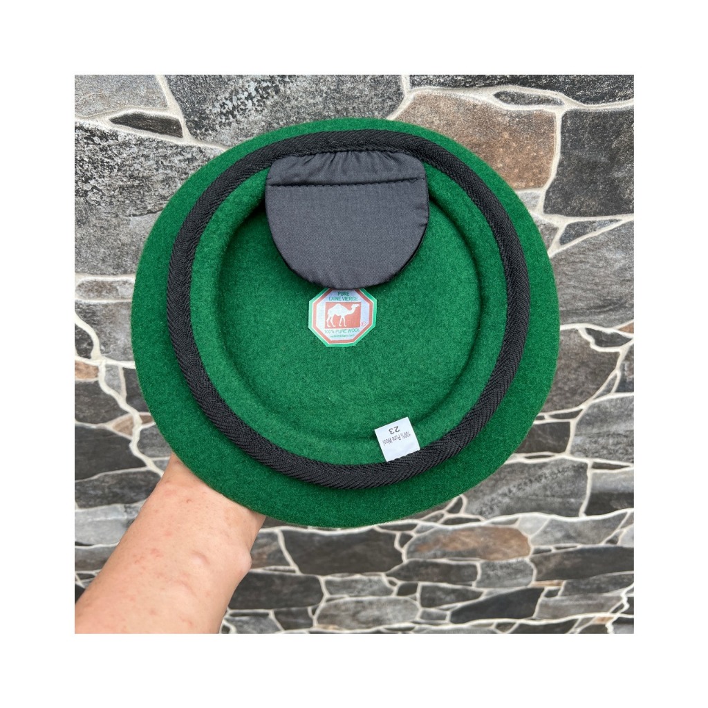 Baret Camel Wool TNI Original - Hijau Infanteri, Infantri, TNI AD, SUAD