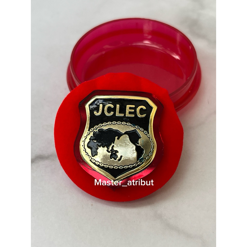 Pin pdh JCLEC terbaru | pin jclec premium lapis Mika akrilik merah | pin Jclec Akpol