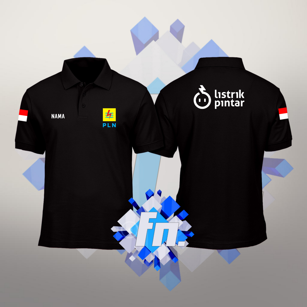 BAJU POLO SHIRT KAOS KERAH LENGAN PENDEK PLN LISTRIK PINTAR