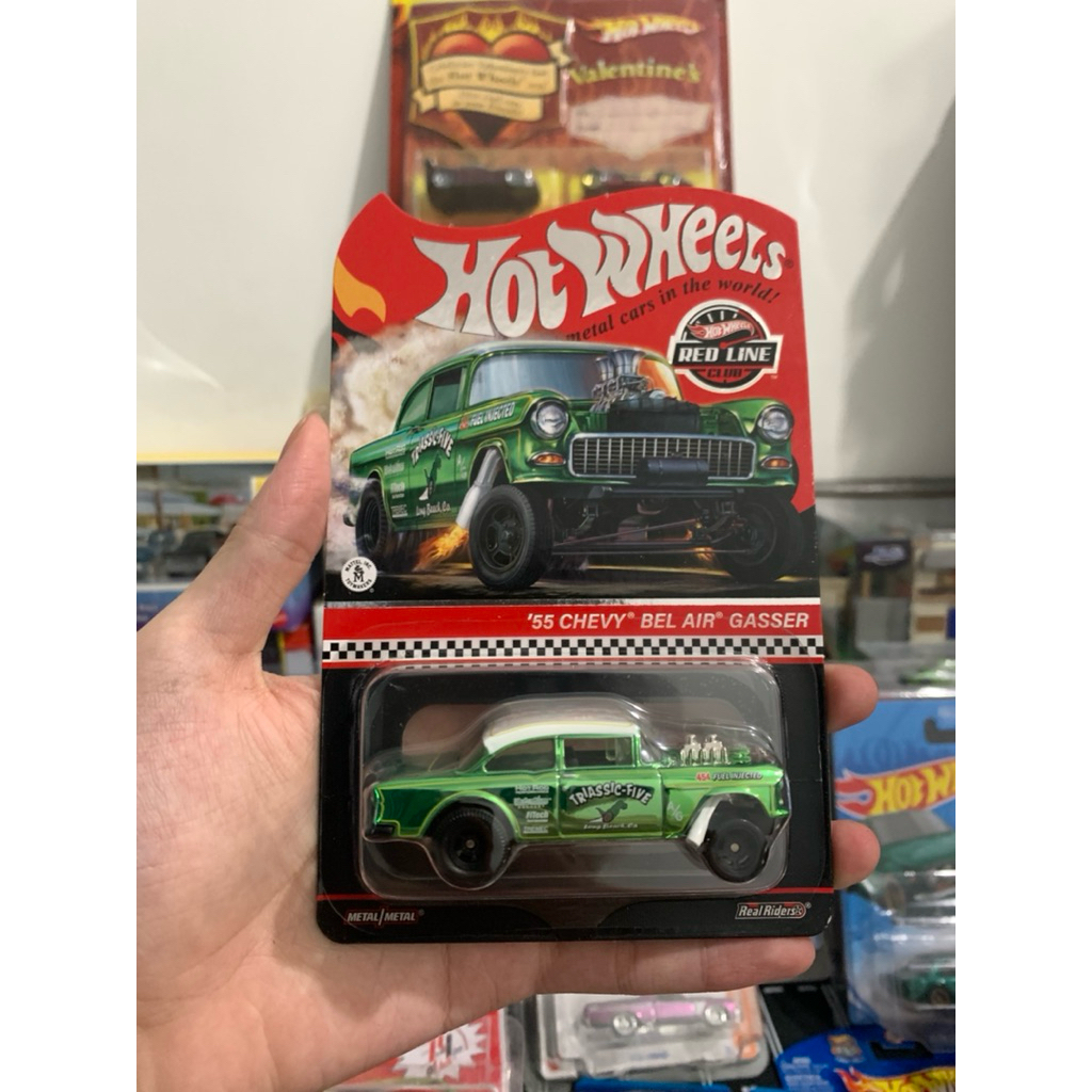 Hotwheels 55 Chevy Bel Air Gasser Triassic-Five Red Line Club (RLC)