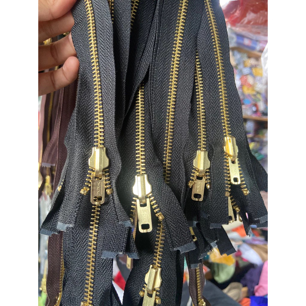 Resleting / Risleting jaket YKK besi Bolak Balik Original 55cm 60cm 65cm 70cm 75cm