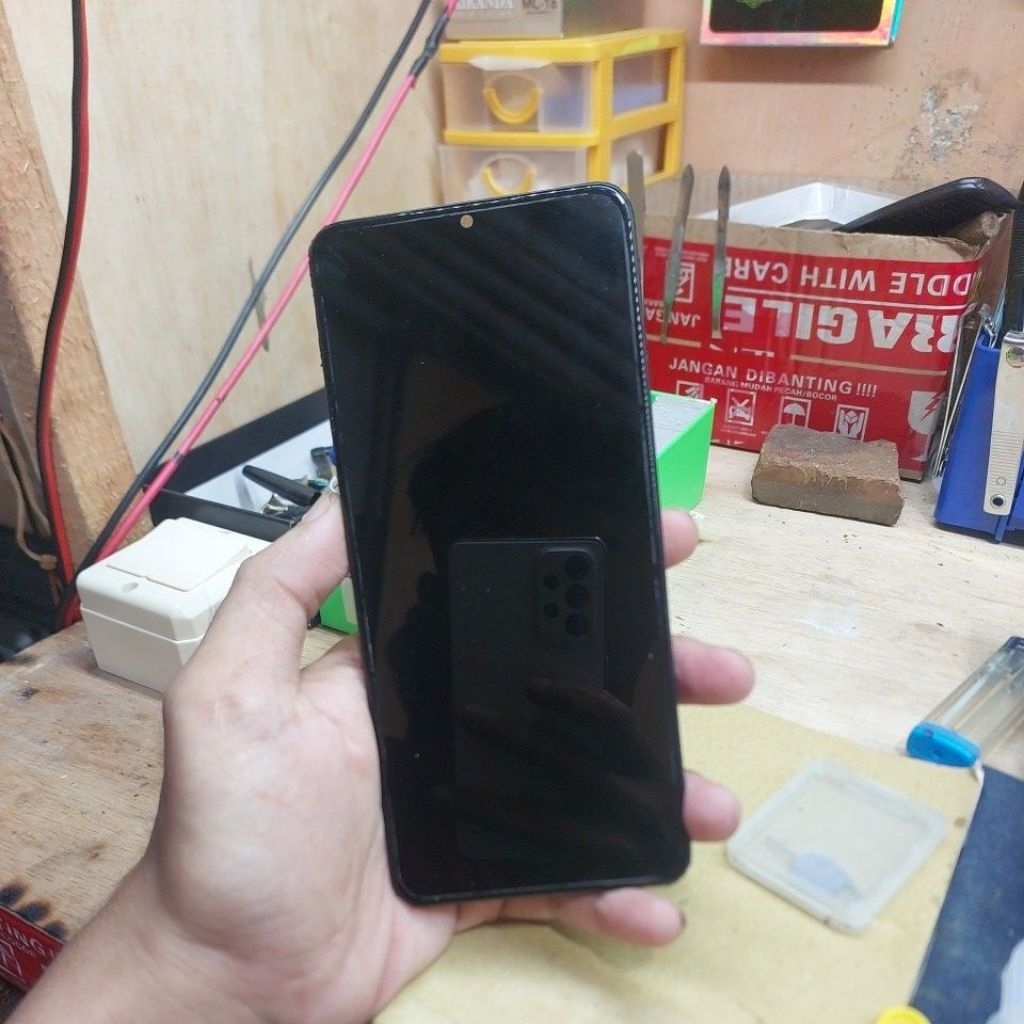 LCD SAMSUNG A12 ORI COPOTAN