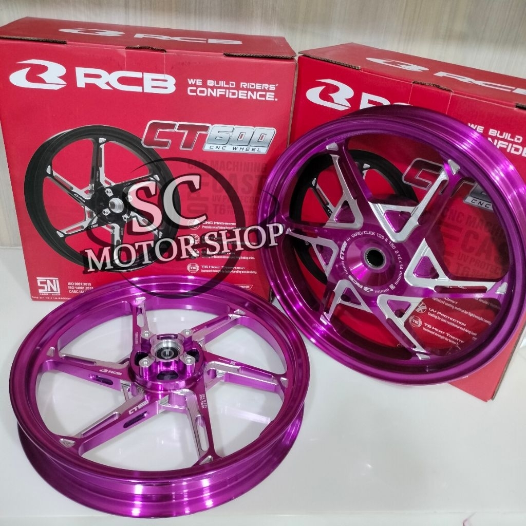 Velg racing RCB racing boy CT600 vario 110 - beat - scoopy - vario 125 - vario 150 - mio sporty - mi