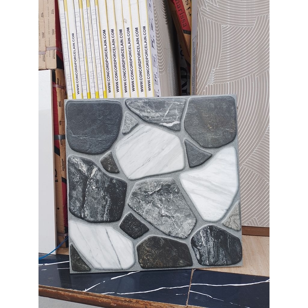 KERAMIK LANTAI KAMAR MANDI UK 50x50 HYANTTSTONE GREY