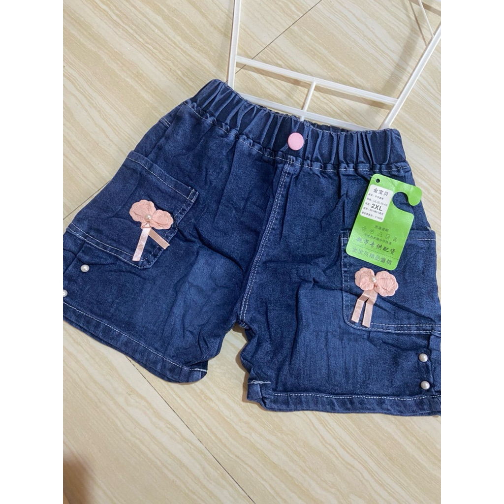 CELANA JEANS HOTPANTS ANAK CEWEK PREMIUM