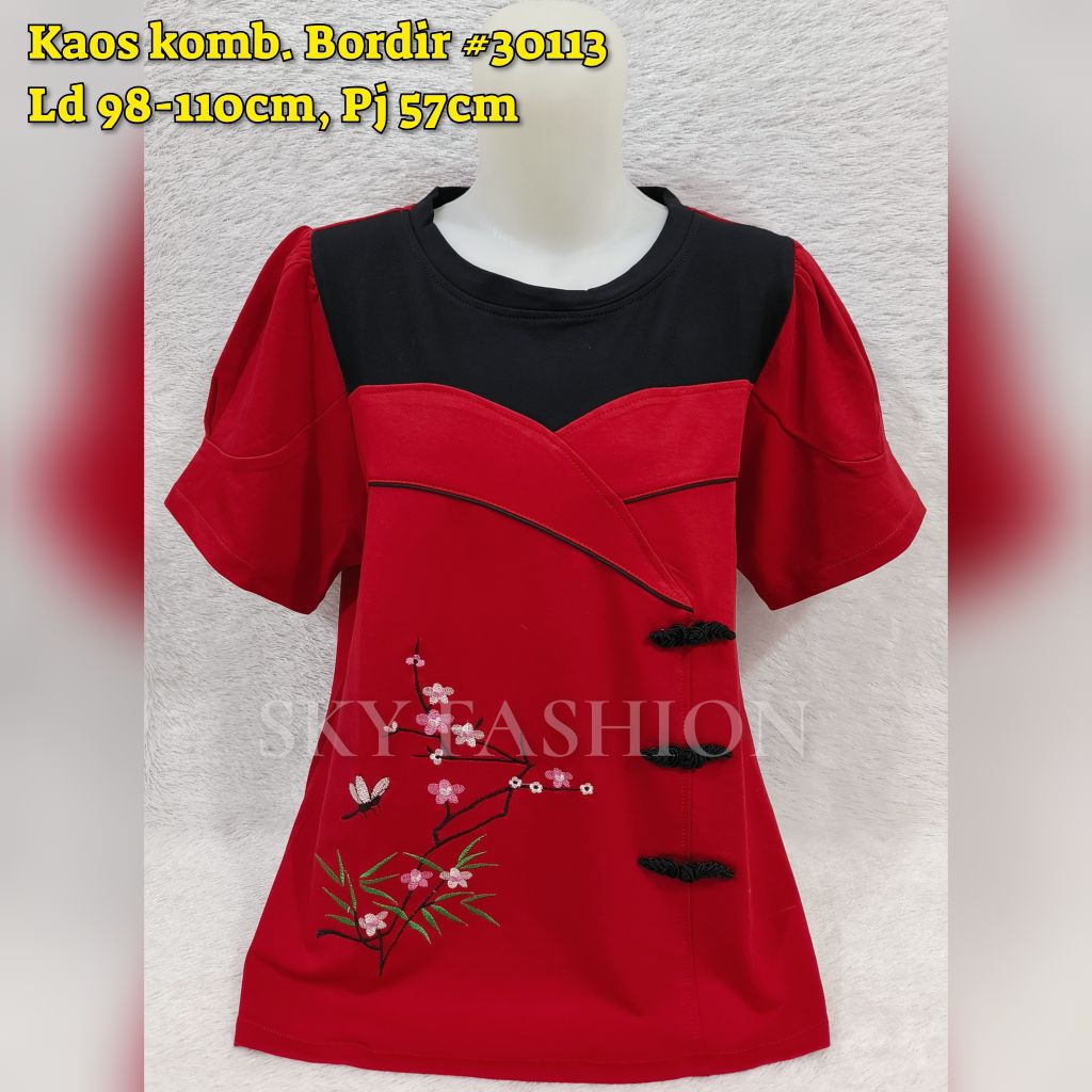 BLOUSE MERAH WANITA/BAJU ATASAN MERAH WANITA #3715
