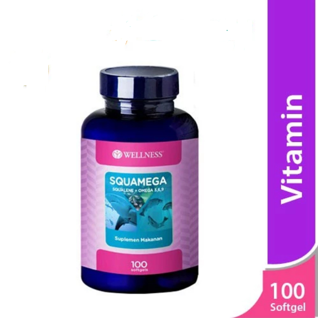Wellnes Squamega 100 softgel - Wellness Squalene+Omega 3,6,9 - Wellness Squamega