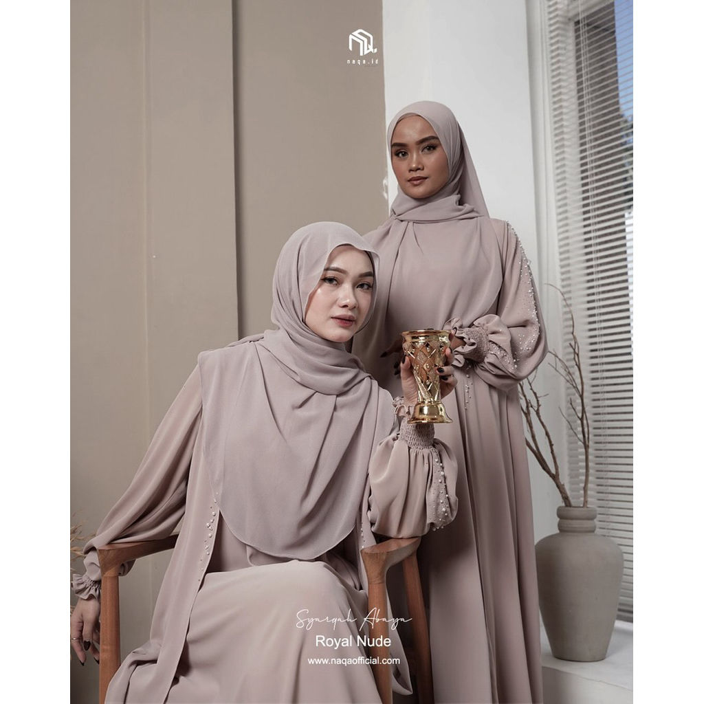 SALEE  SYARQAH ABAYA BY NAQA ID./ SIZE M SAJA / Pemesanan hanya bisa via wawa / Dm Admin terlebih da