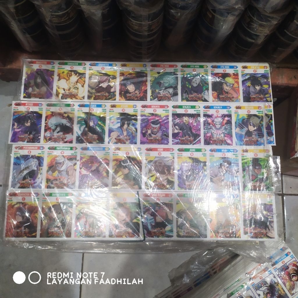 (PAKET 1 BAL = 10X320PCS) Kartu Kwartet TEBAL Gambaran Umbul Mainan Anak Tradisional Tepuk isi 3200 