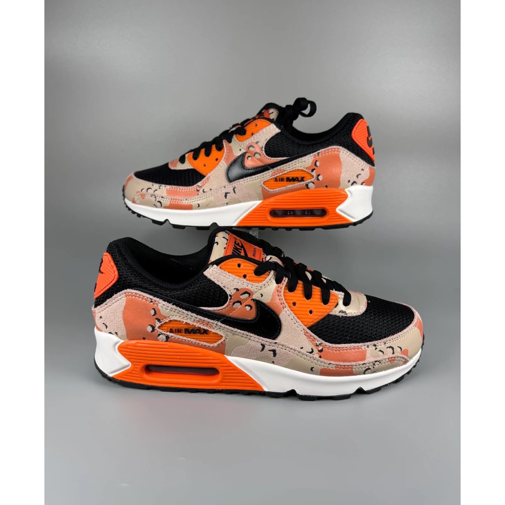 NIKE AIR MAX 90 PRM CAMO PACK ORANGE BLACK BNIB IF1721 201