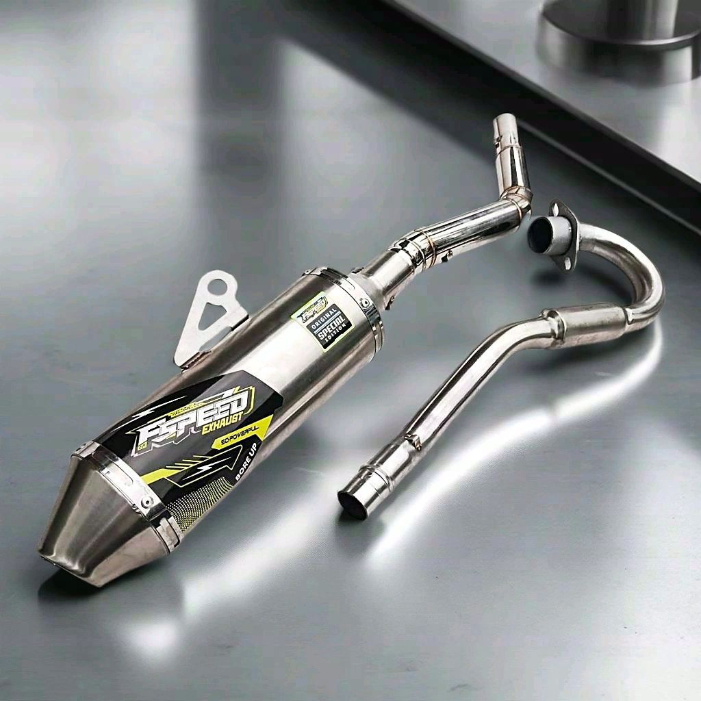 F Speed Exhaust Knalpot Crf 150l Klx 150 Dtracker Viar cx150 suara bass
