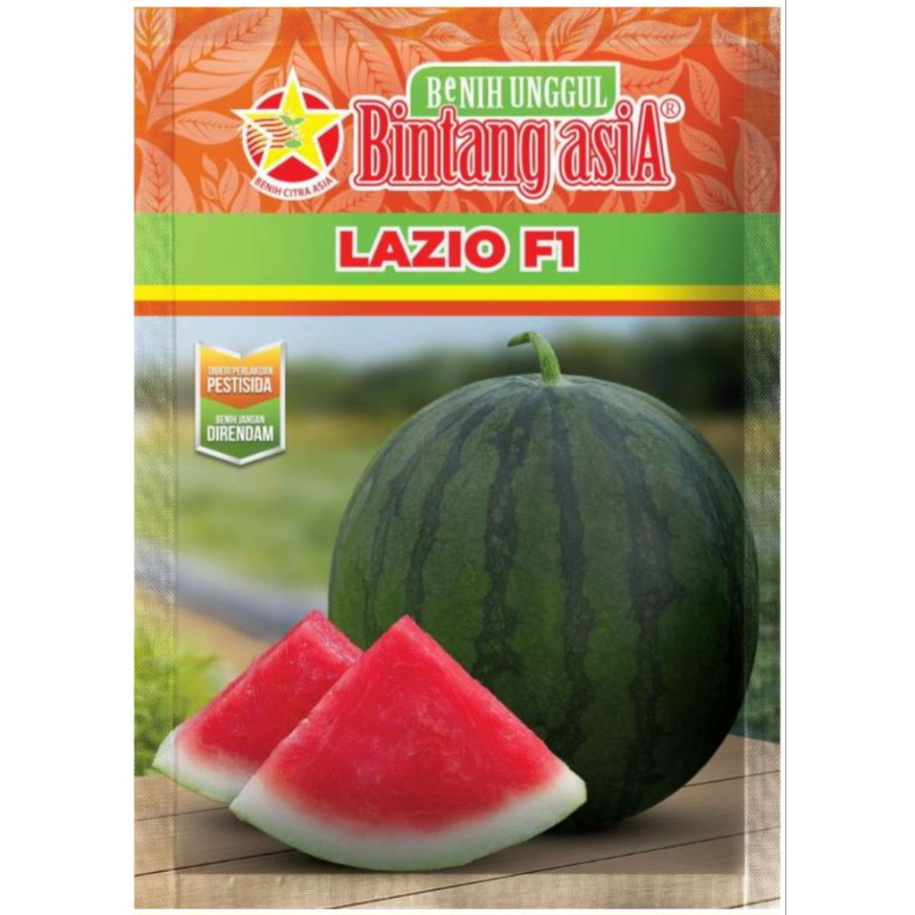 Benih Semangka Non Biji LAZIO F1 20 Gram Bintang Asia
