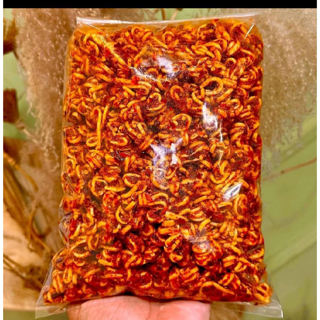 Mie Gulung Pedas Daun jeruk Mie kering