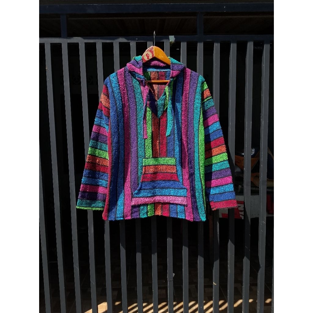 Jacket Hoodie Vintage Atmospheric Mexican Baja Joe Hoodie Jacket Unisex Multicolor Indies Boho Woods