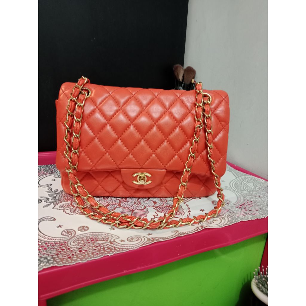 shoulder bag/oren/tas rantai wanita/preloved