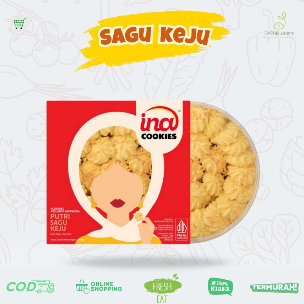 INA COOKIES • Putri Sagu Keju Toples 500gr