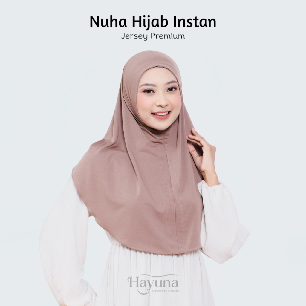 HAYUNA - Nuha Hijab Instan Kalu Jersey Premium Hijab Simple Anti Ribet HY017