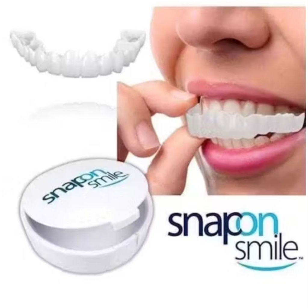 Sepasang Gigi Palsu Snap On Smile