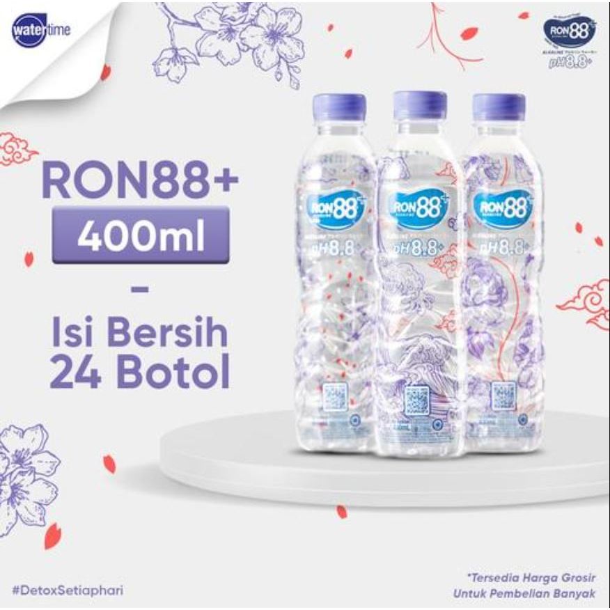 RON 88 Air Alkaline 400 ml pH 8.8+ 1 Dus (24Botol)