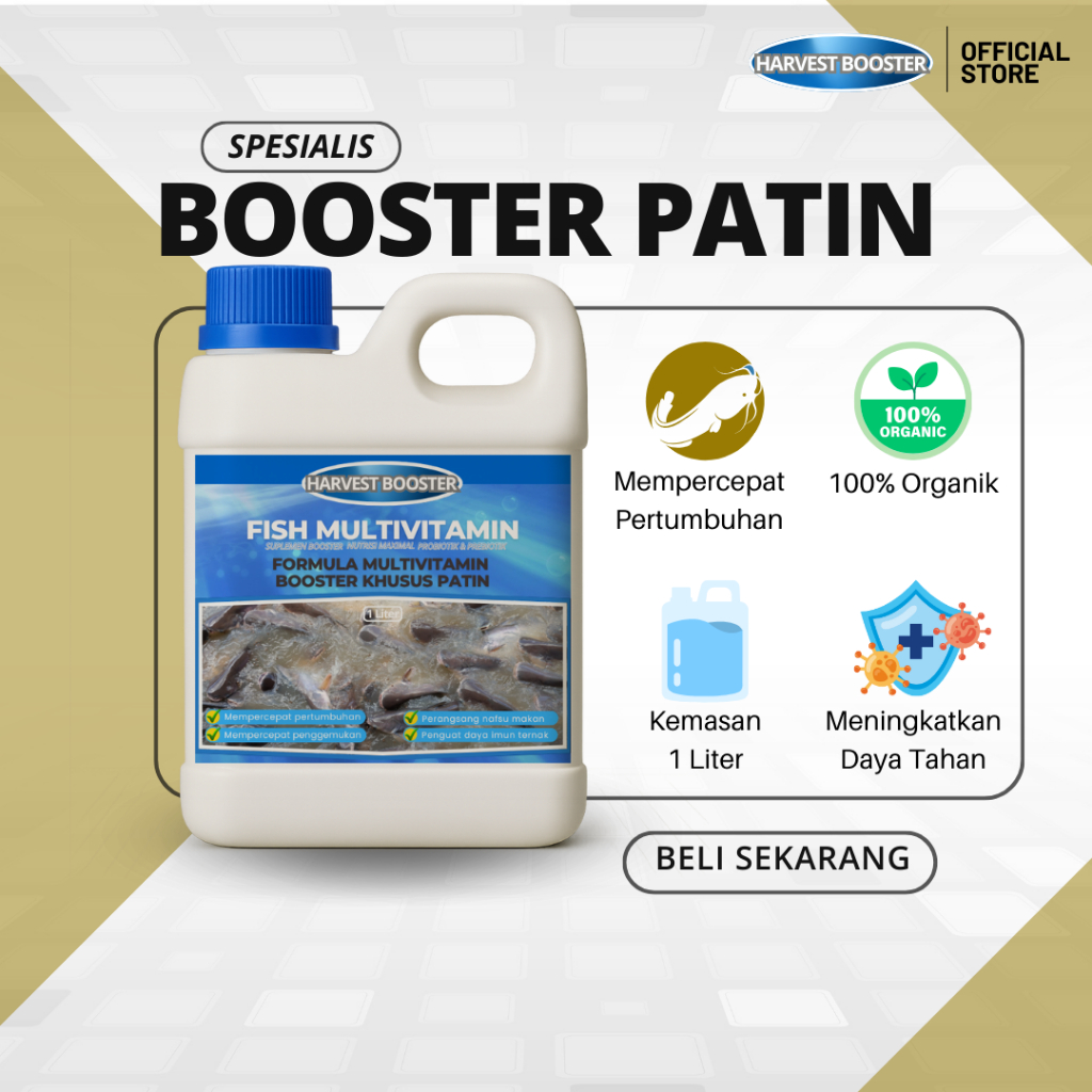 Vitamin Booster Ikan patin agar cepat besar , Vitamin probiotik ikan patin, Vitamin ikan patin mempe