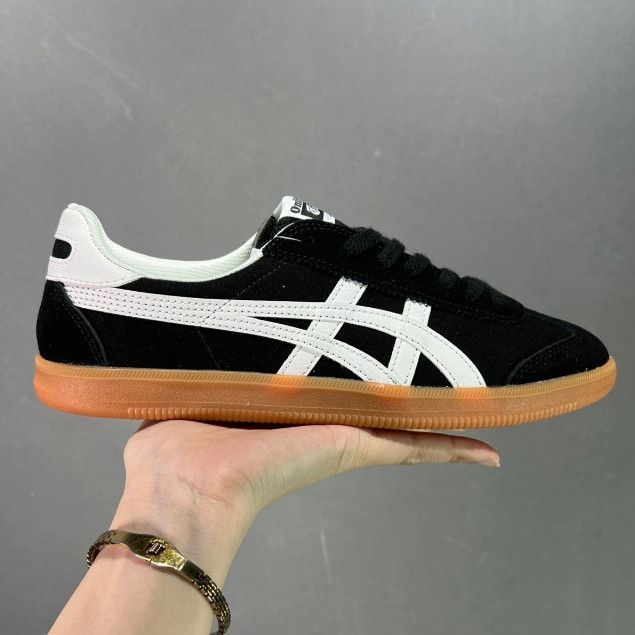 SEPATU ONITSUKA TOKUTEN BLACK WHITE SOL GUM PRIA DAN WANITA / ONITSUKA TIGER