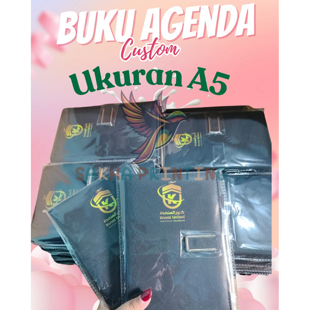 buku agenda a5 / custom buku agenda/ buku agenda seminar/ buku agenda promosi