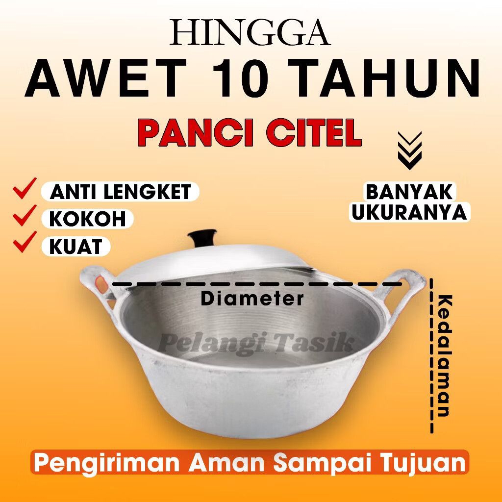 Panci Citel Serbaguna Ukuran No.20 Super Tebal Anti Lengket