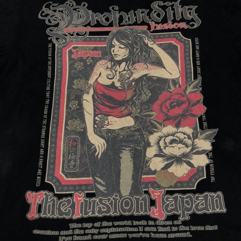 kaos the fusion japan sukajan tato geisha y2k