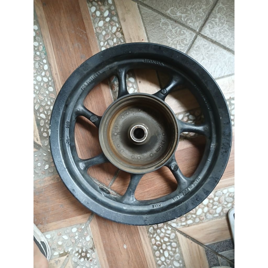 velg belakang scoopy 2018 esp starter halus donat  12 inch bekas seken