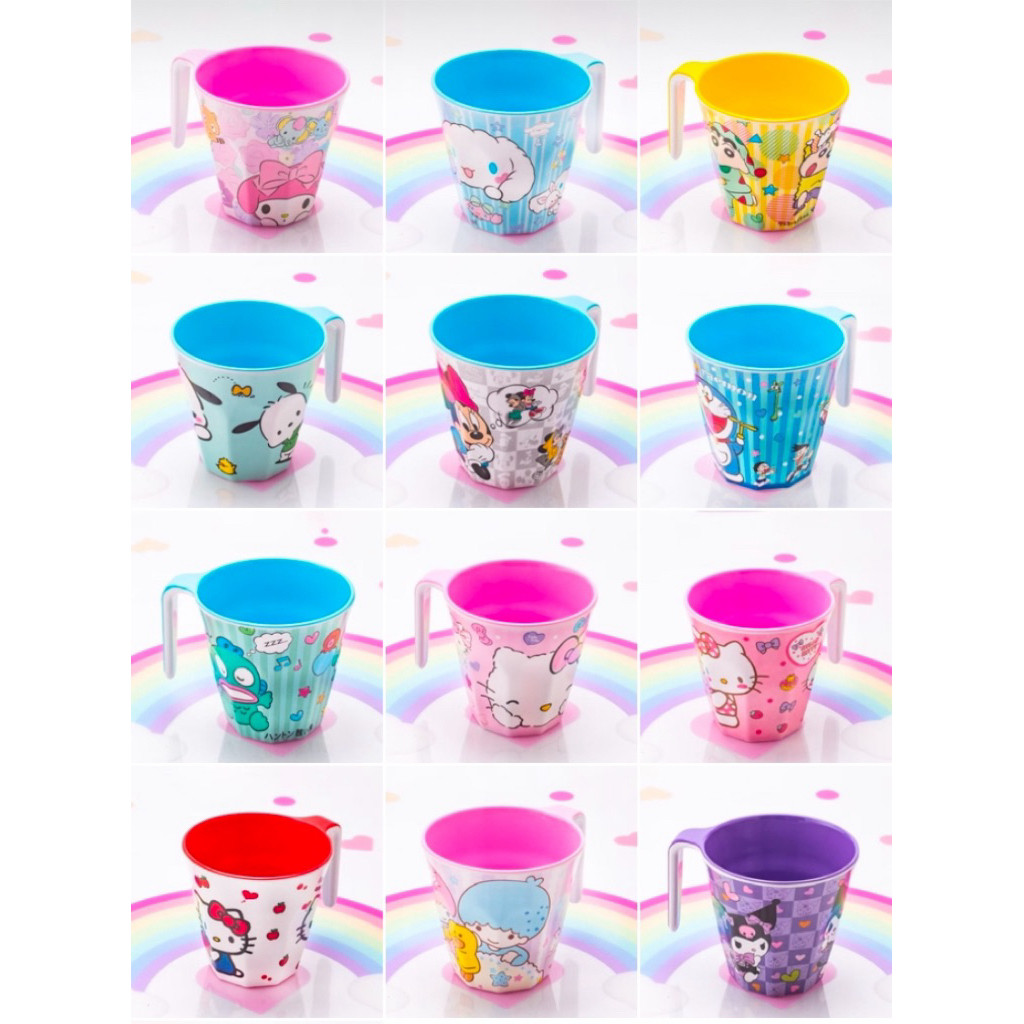 gelas melamin minum karakter anak gagang handle 00047