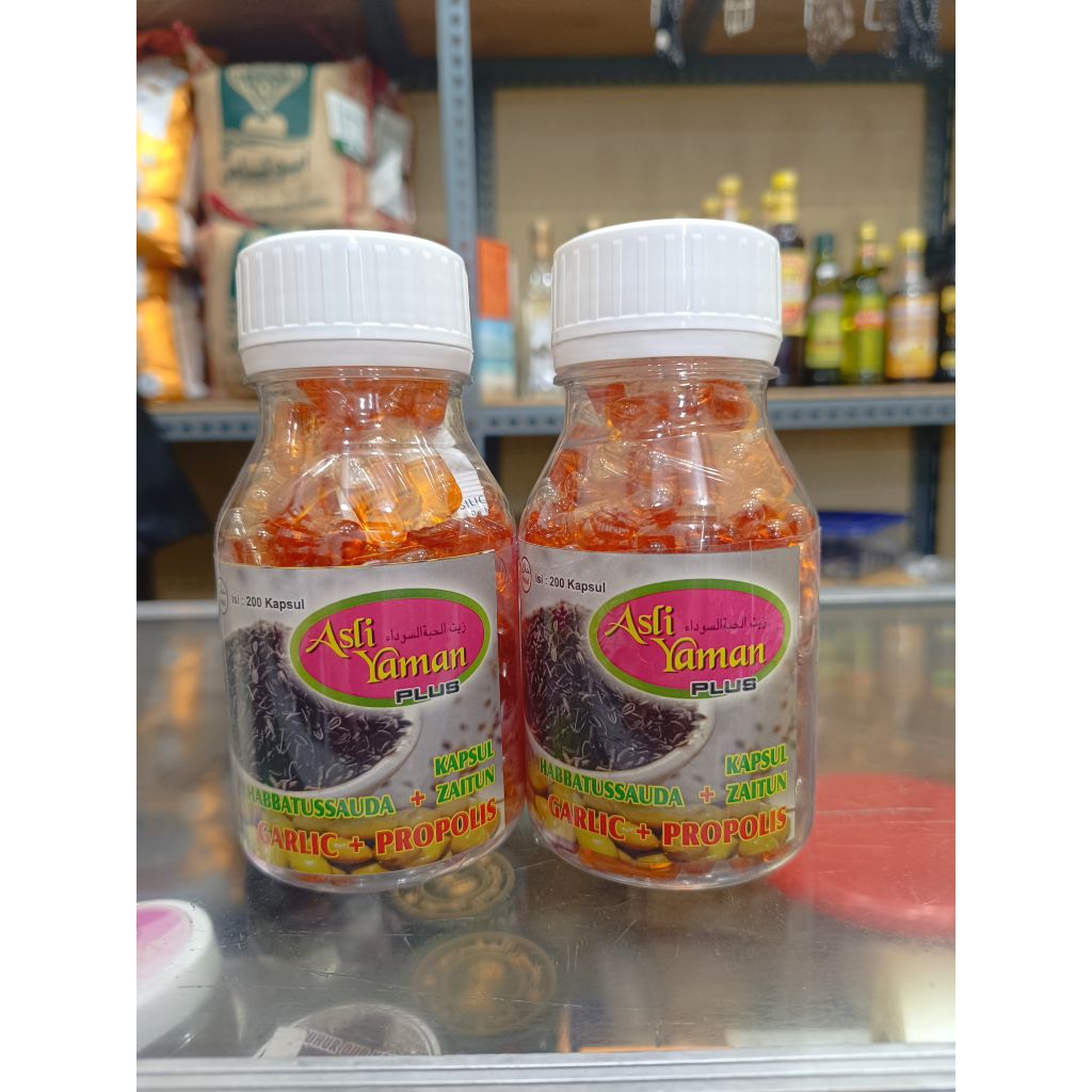 ASLI YAMAN 4 IN 1 | (Habbatussauda, Zaitun, Propolis, dan Garlic)