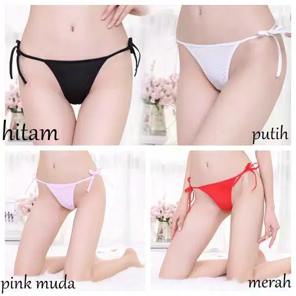 Celana Dalam Wanita Pakaian Dalam CD Sexy Kolor Simpul Erotis Import