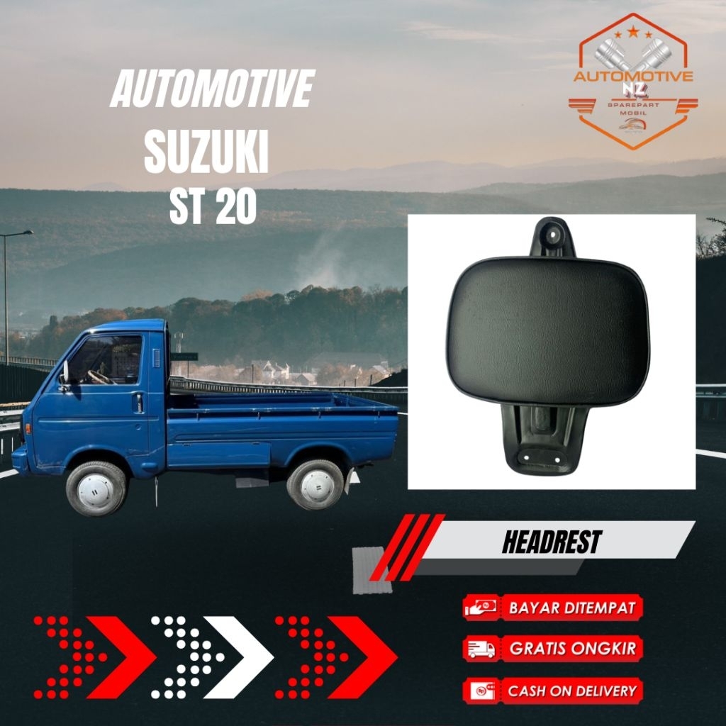 Headrest Suzuki Carry ST20 Trungtung | Sandaran Kepala Carry Bagong | Head Rest Jok Depan Belakang M