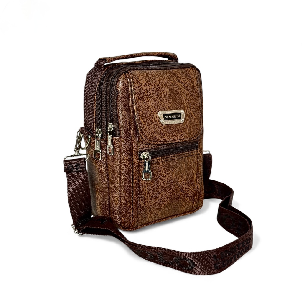 POLO AMSTAR Tas Selempang Pria Tas HP Slingbag Mini