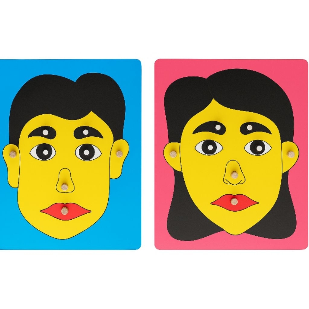 PUZZLE KNOB MENGENAL WAJAH / PUZZLE ANAK TK PAUD