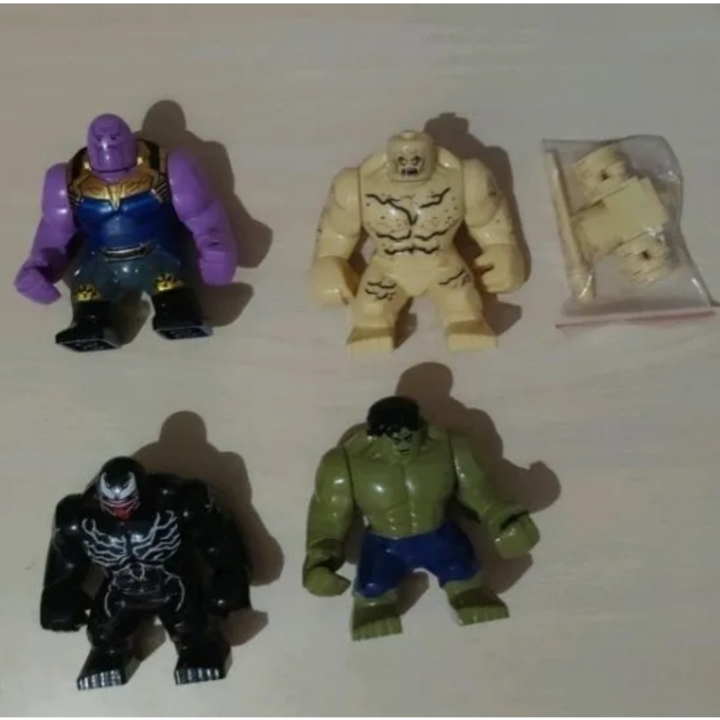 brick thanos | venom | hulk | sandman
