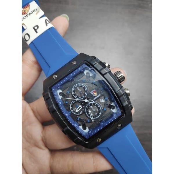 HOT PRODUCT JAM TANGAN PRIA TERBARU/LEOPARD KOTAK jam tangan - hijau