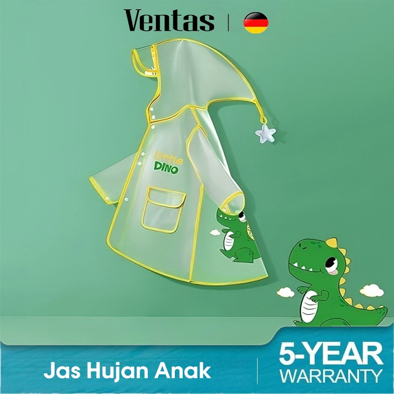 VENTAS  Jas Hujan Anak Laki Laki/Perempuan Jas Hujan Anak 3/4/5/6/7 Tahun
