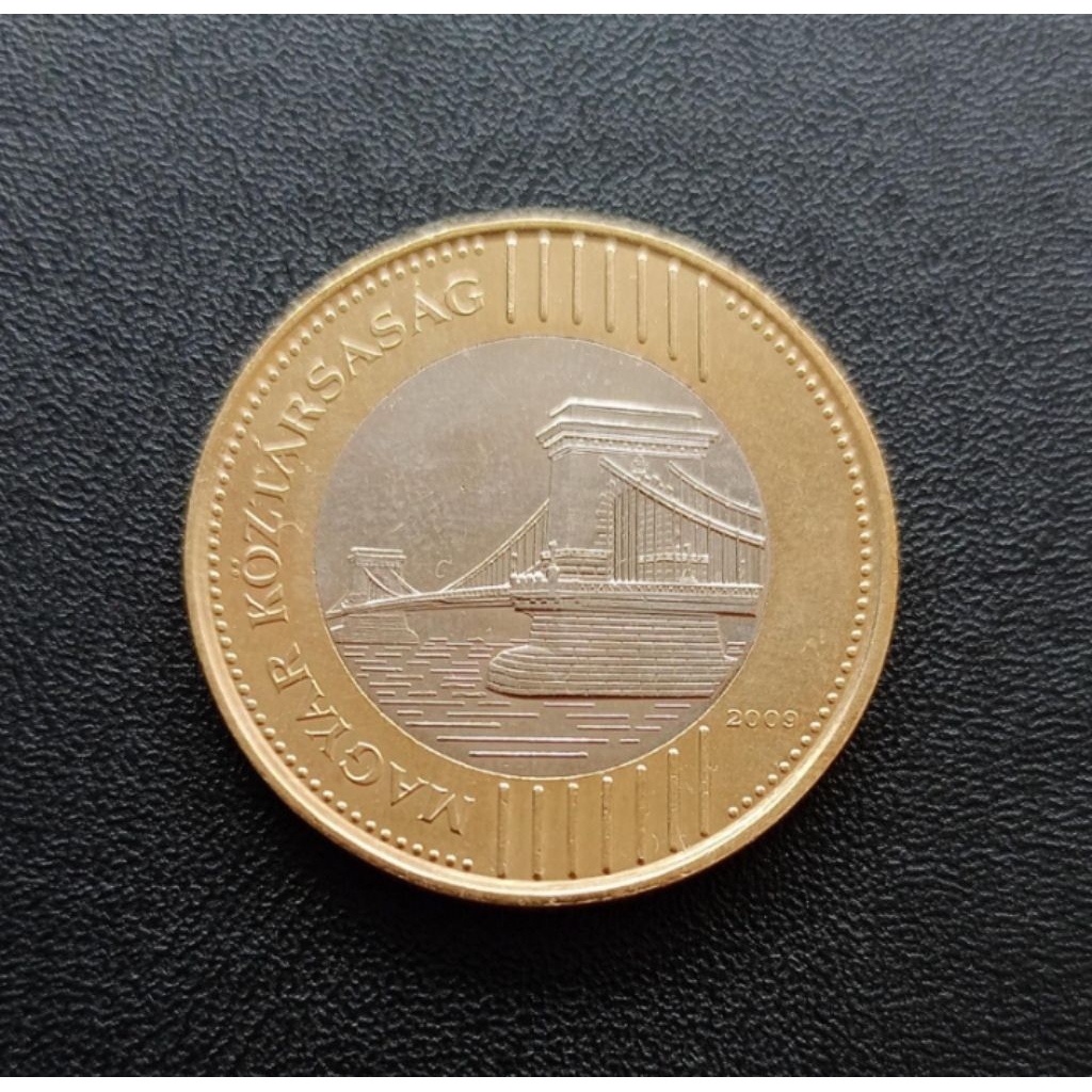 Koin 200 Forint Koin Bimetal Hungaria Asing Kuno Jadul Langka Asing Mancanegara Luar Negeri